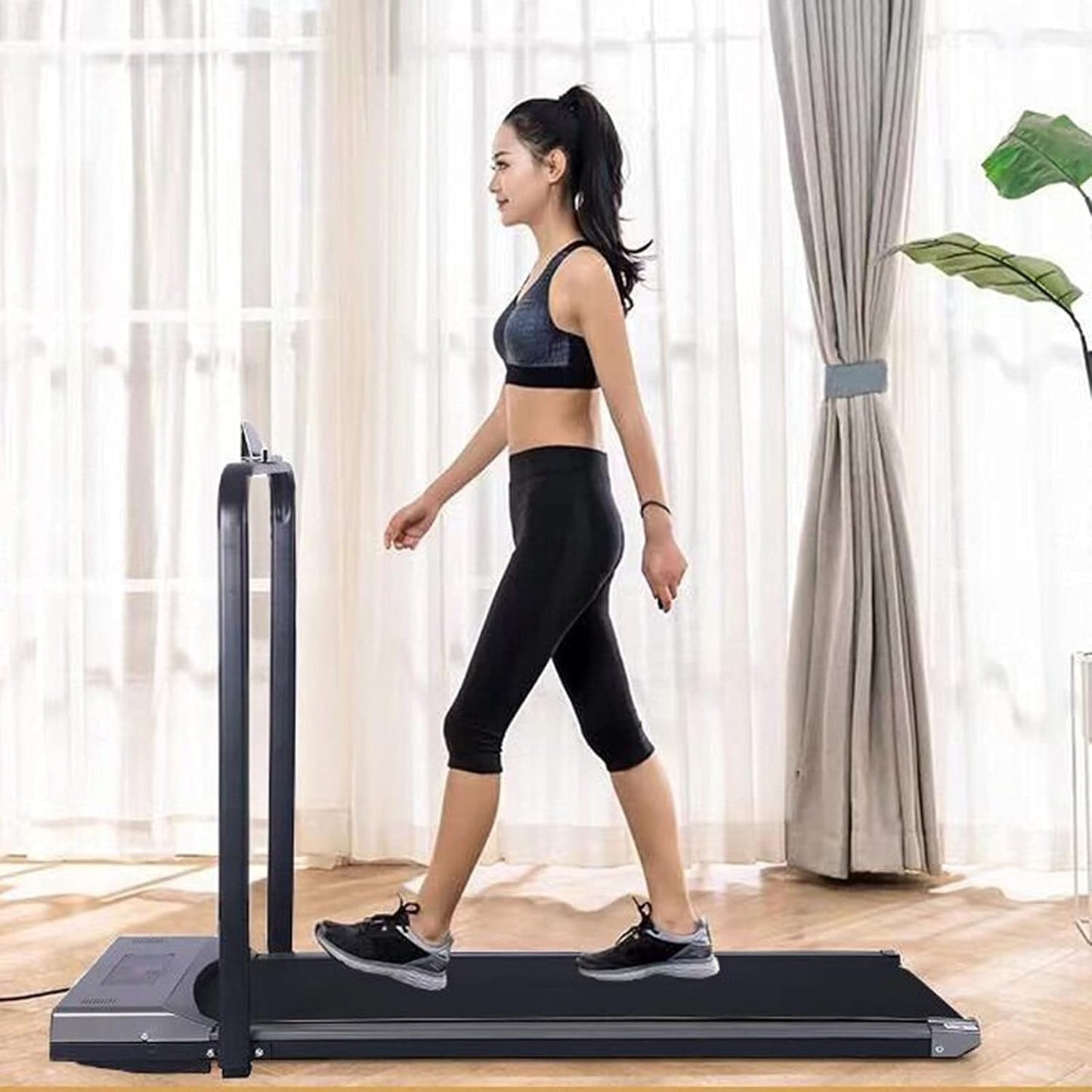 Foldable Walking Pad Treadmill_Under Desk, Portable, Quiet, with Remote Control for Home & Office