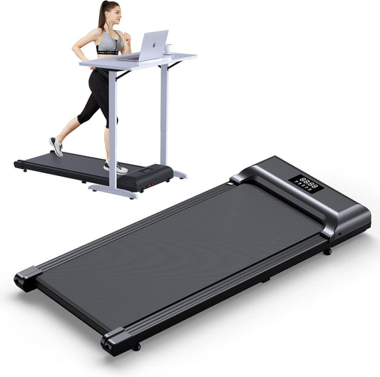 Foldable Walking Pad Treadmill_Under Desk, Portable, Quiet, with Remote Control for Home & Office