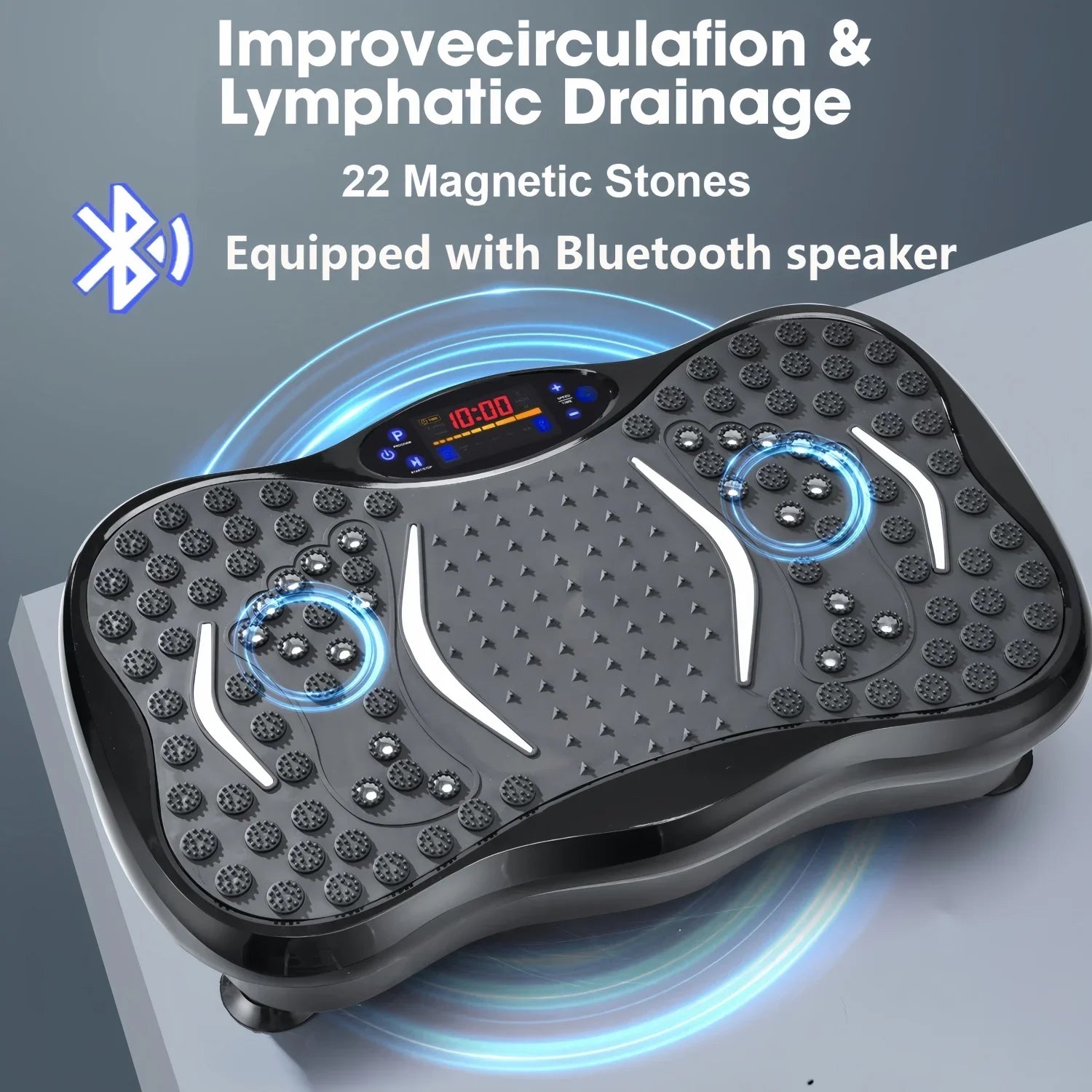 High Quality Vibration Plate Exercise Machine,300-400 Lbs Capacity,Full Body Workout Vibration Platform for Lymphatic Drainage